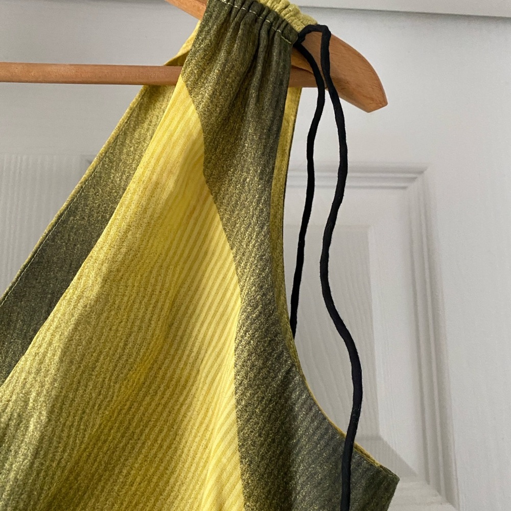 Anthropologie Maeve Mini Dress In Yellow Green Color Sz 8 ⚠️Final Price⚠️ - Picture 4 of 7